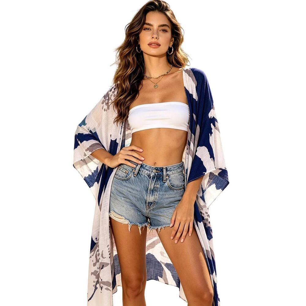 Kimonos for Women Beach Coverup Bathing Suit Kimono Cardigan for